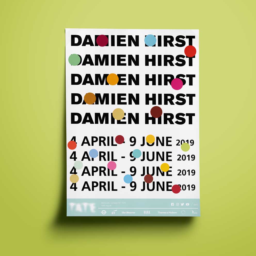 First slide Poster Damien Hirst