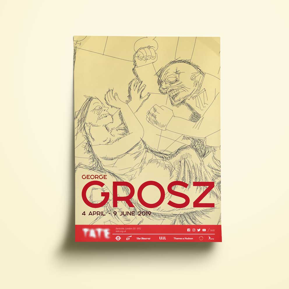 Tenth slide Poster George Grosz